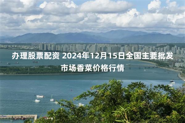 办理股票配资 2024年12月15日全国主要批发市场香菜价格行情